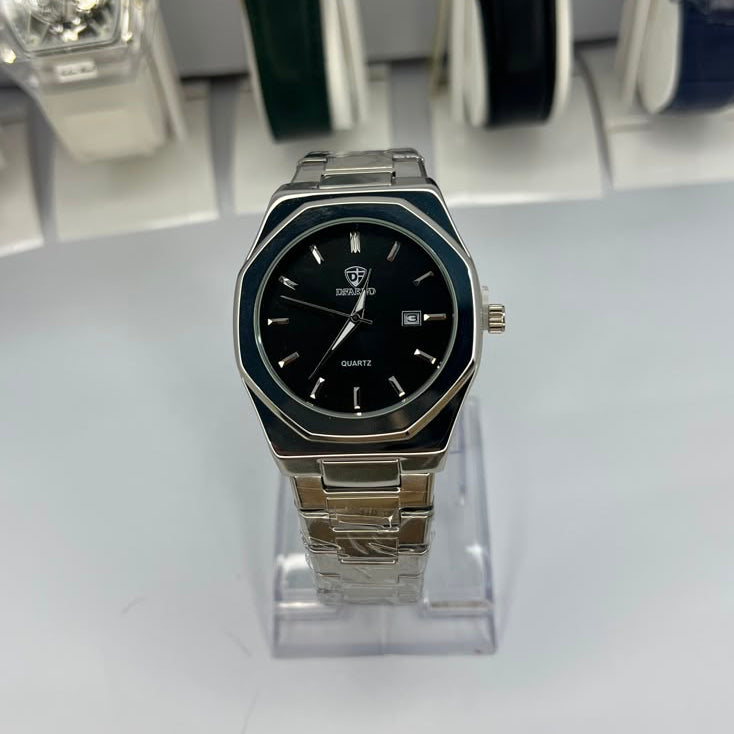 Silver Stainless Steel Luxury Watch