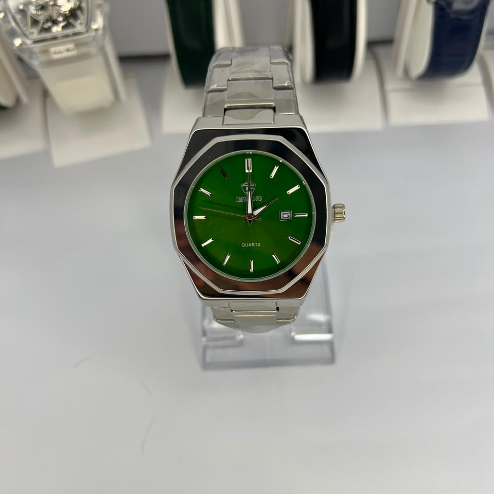 Silver Stainless Steel Luxury Watch