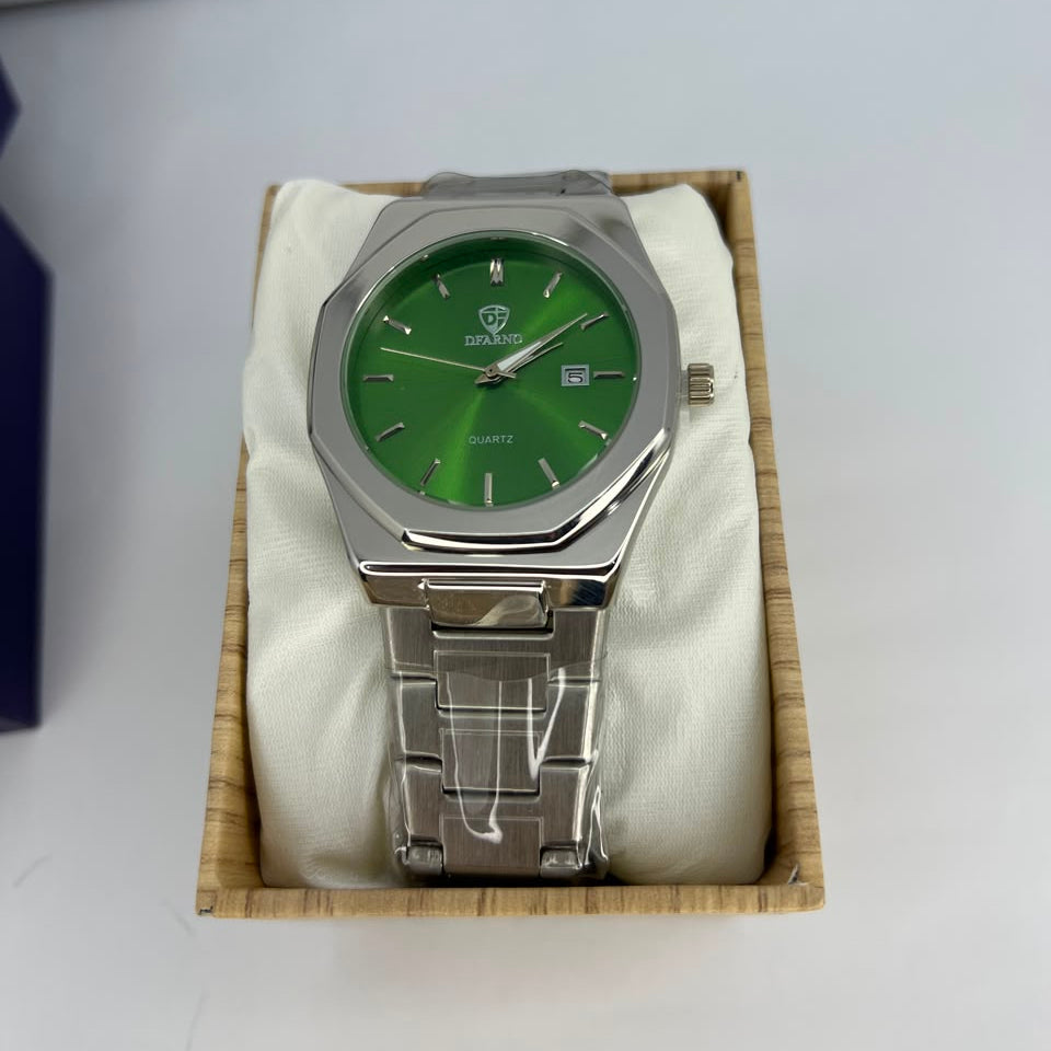 Silver Stainless Steel Luxury Watch